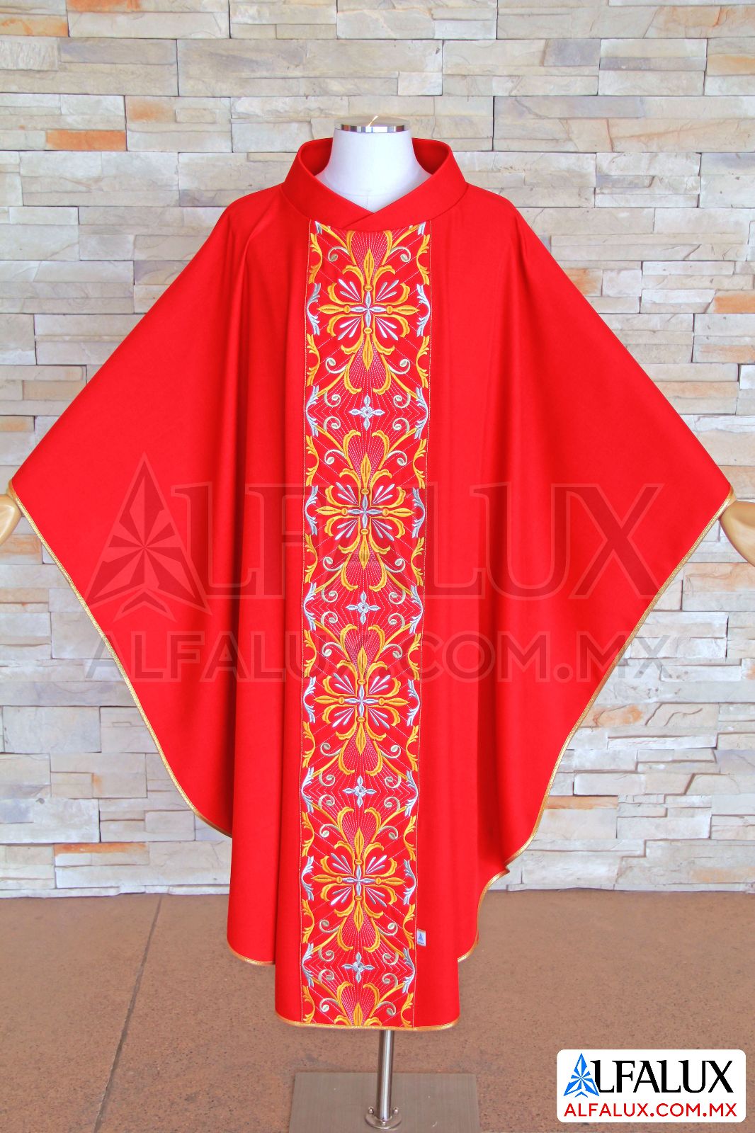 30 SAN MIGUEL Alfalux Casulla Central rojo 40 (3)